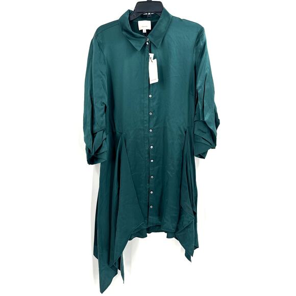 5a7 Cinq a Sept Green Onyx Mini Jacey Dress Size 12 - Picture 3 of 10